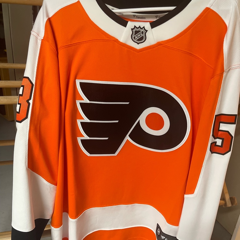 Fanatics Flyers Shayne Gostisbehere Jersey NWOT Large